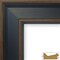 Country Estate 2", Blue Hardwood Matted Picture Frame by wallsthatspeak